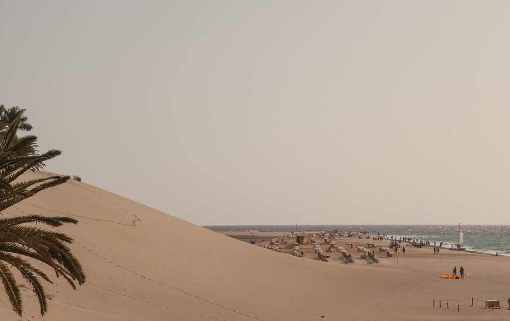 Playa de Jandia in Morro Jable. Fuerteventura, Canary Islands, Spain, December 2024